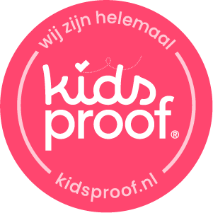 Kidsproof Online Keurmerk Voor Op Gekleurde Achtergrond